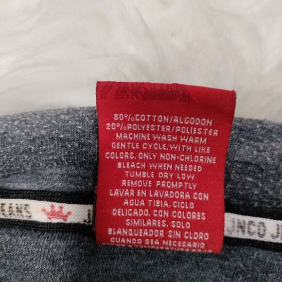 JNCO Jeans Women's Gray Cropped Hoodie With Tiger Graphic Sweatshirt Size XL - Picture 8 of 10